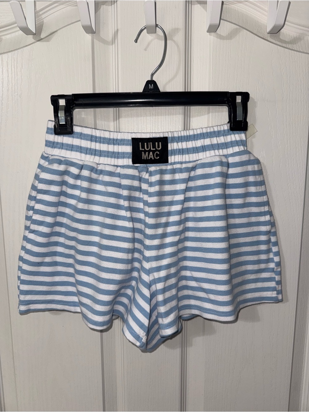 Blue & White Stripe Lulumac Shorts